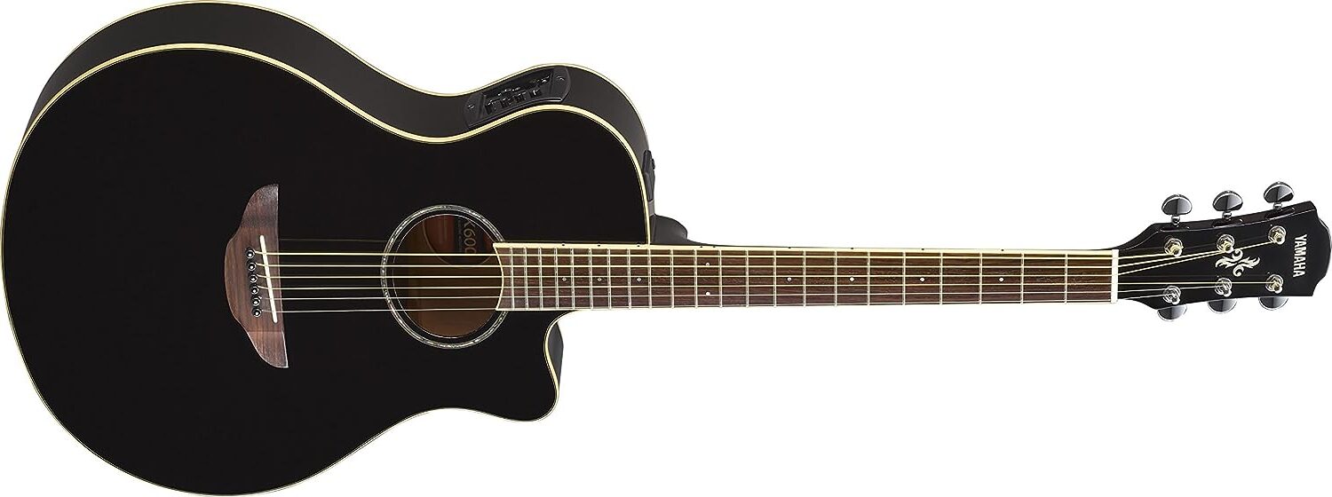 Yamaha APX600 Acoustic-Electric Guitar on a white background