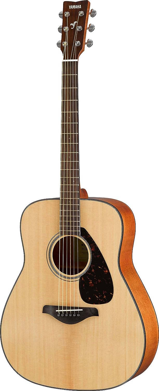 YAMAHA FG800 Solid Top Acoustic Guitar on a white background
