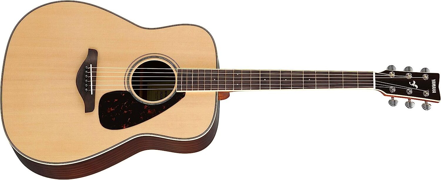 Yamaha FG830 Acoustic Guitar on a white background