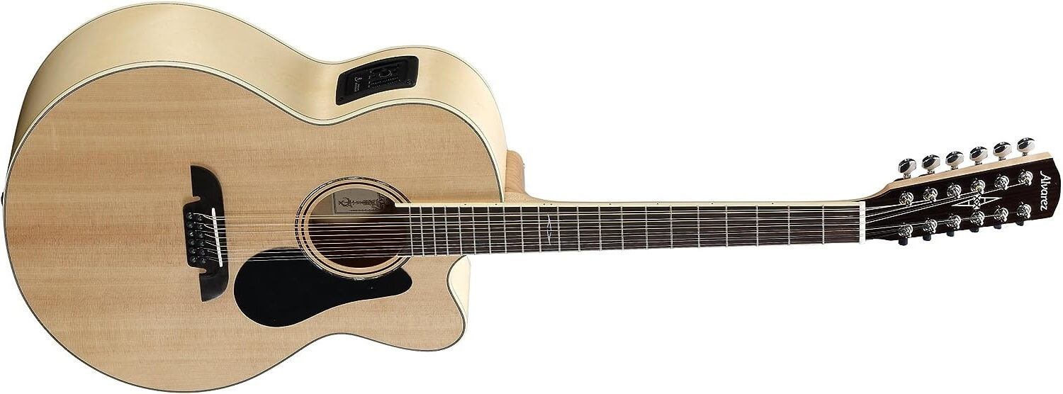 Alvarez AJ80CE-12 Artist Series 12-String Acoustic Guitar on a white background