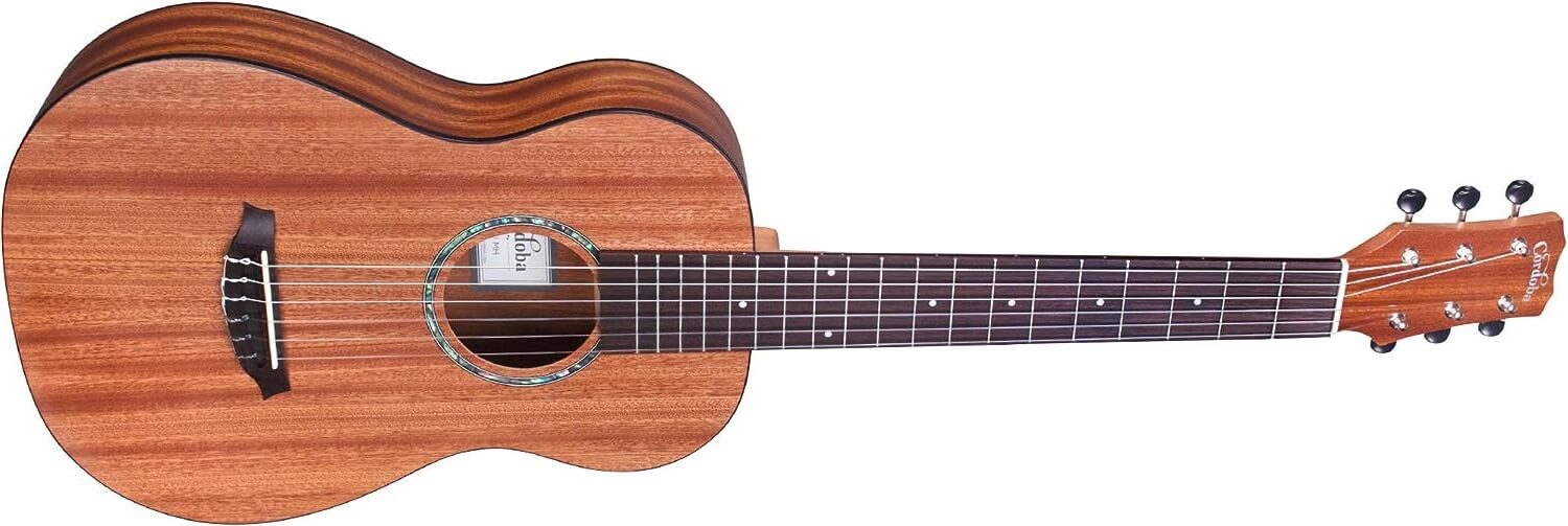 Cordoba Mini II Mahogany Acoustic Guitar on a white background