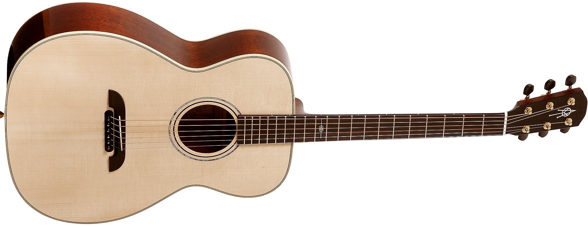 Alvarez FYM60HD Yairi Honduran Series Folk/OM Acoustic Guitar on a white background