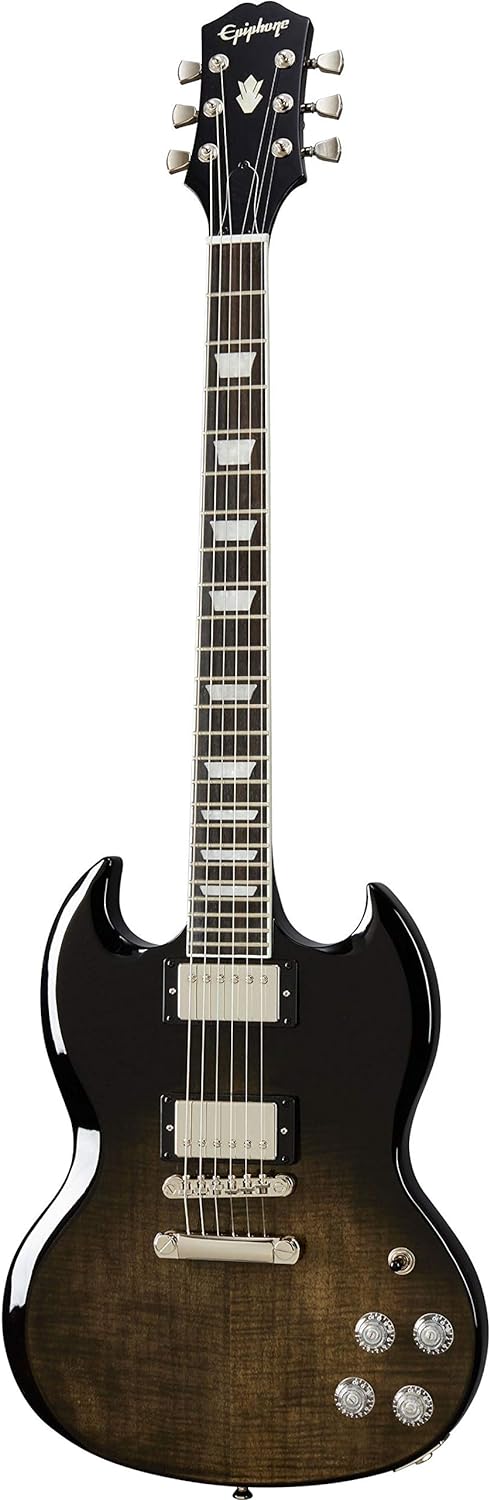 Epiphone SG Modern Figured Electric Guitar on a white background