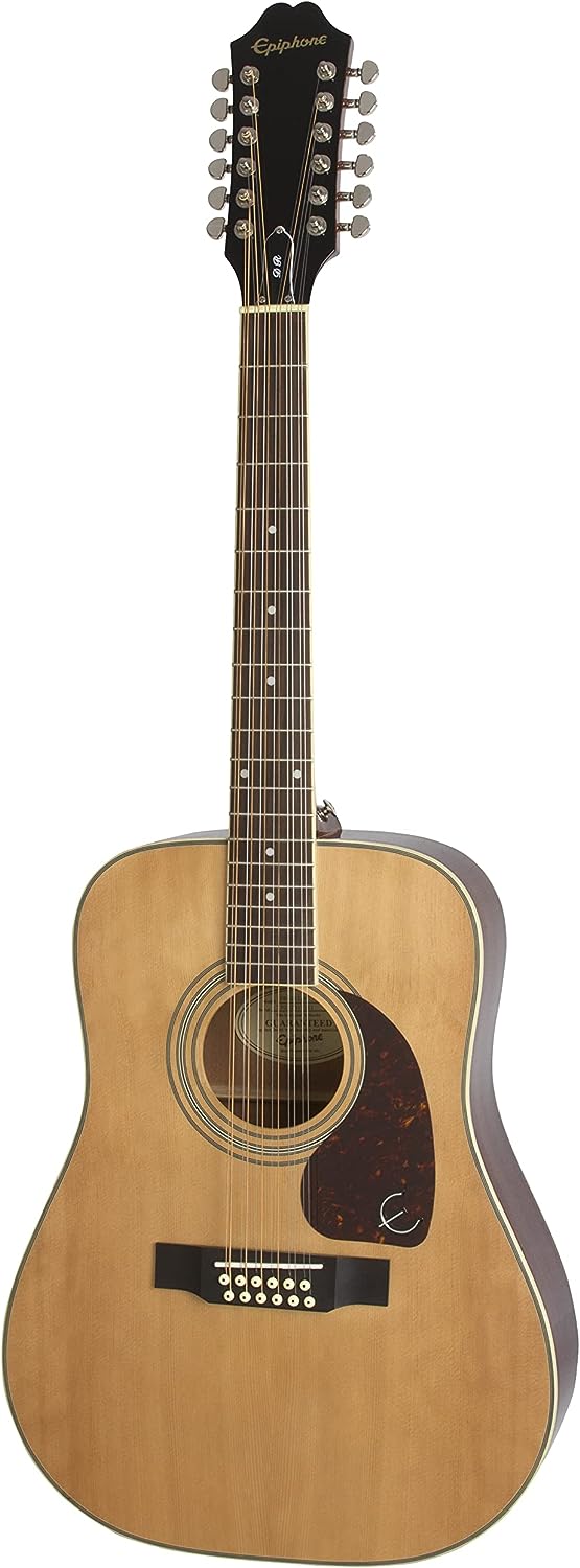 Epiphone Songmaker DR-212 Acoustic 12 String Guitar on a white background