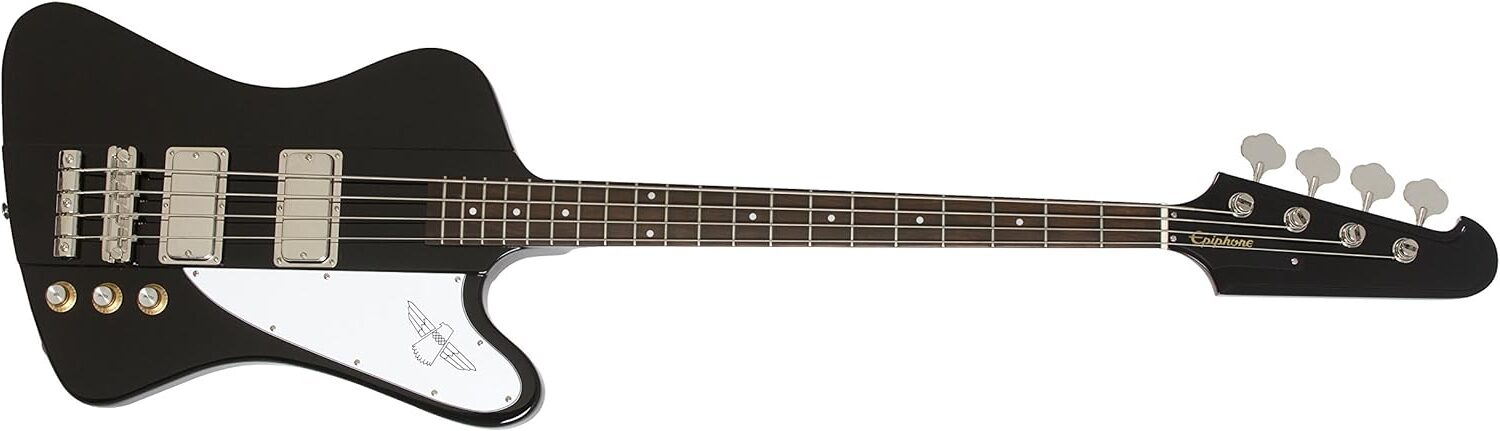 Epiphone Thunderbird 60s Bass Guitar on a white background
