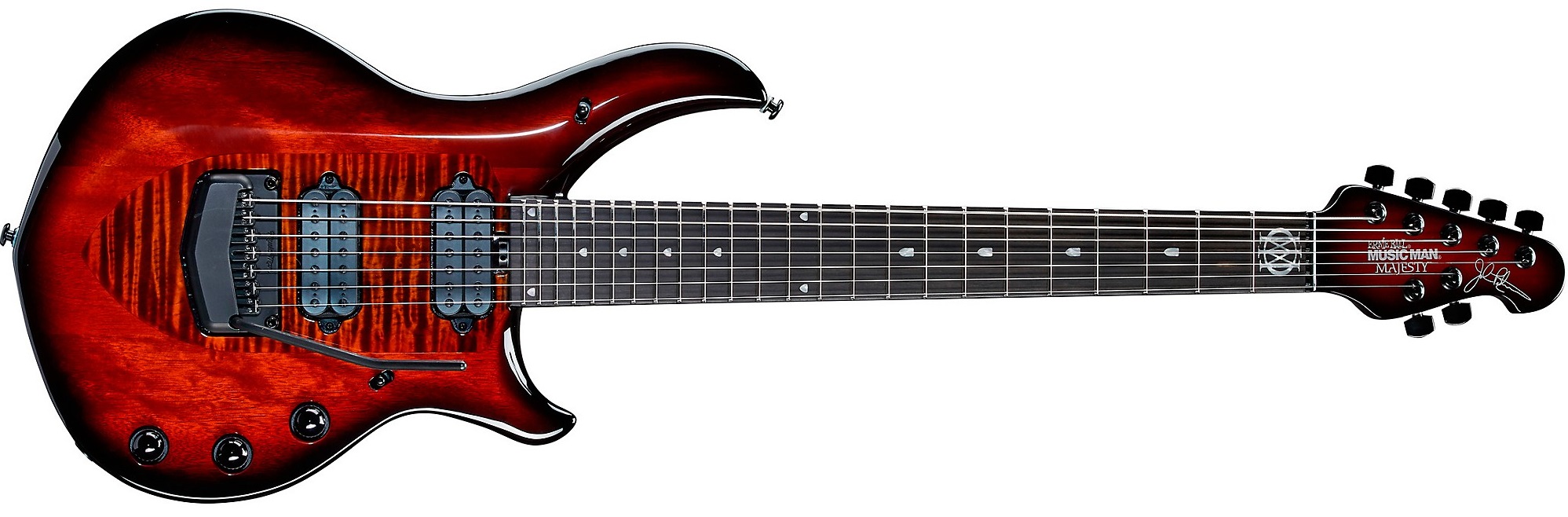 Ernie Ball Music Man John Petrucci Majesty 7 Electric Guitar on a white background