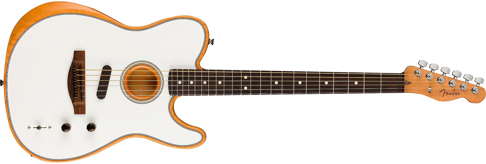 Fender Acoustasonic Player Telecaster Acoustic-Electric Guitar on a white background