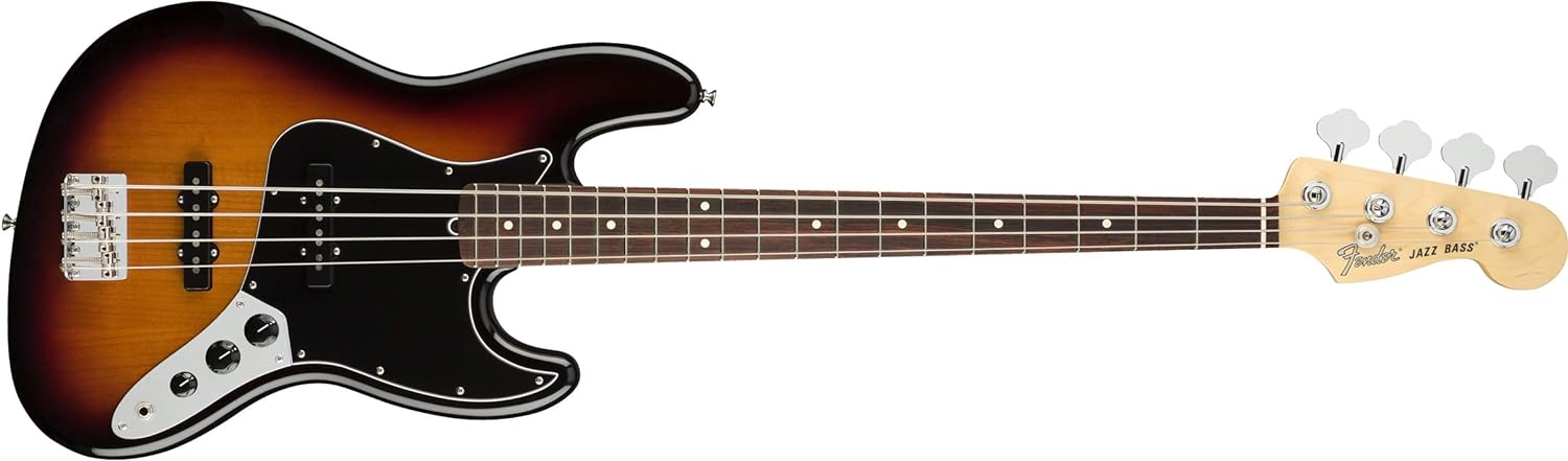 Fender American Performer Jazz Bass Guitar on a white background
