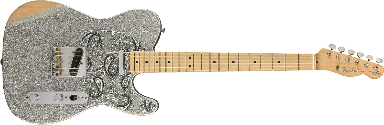 Fender Brad Paisley Road Worn Telecaster Electric Guitar on a white background