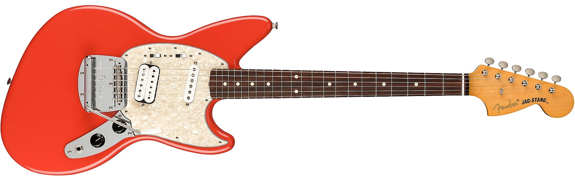 Fender Kurt Cobain Jag-Stang  Electric Guitar on a white background
