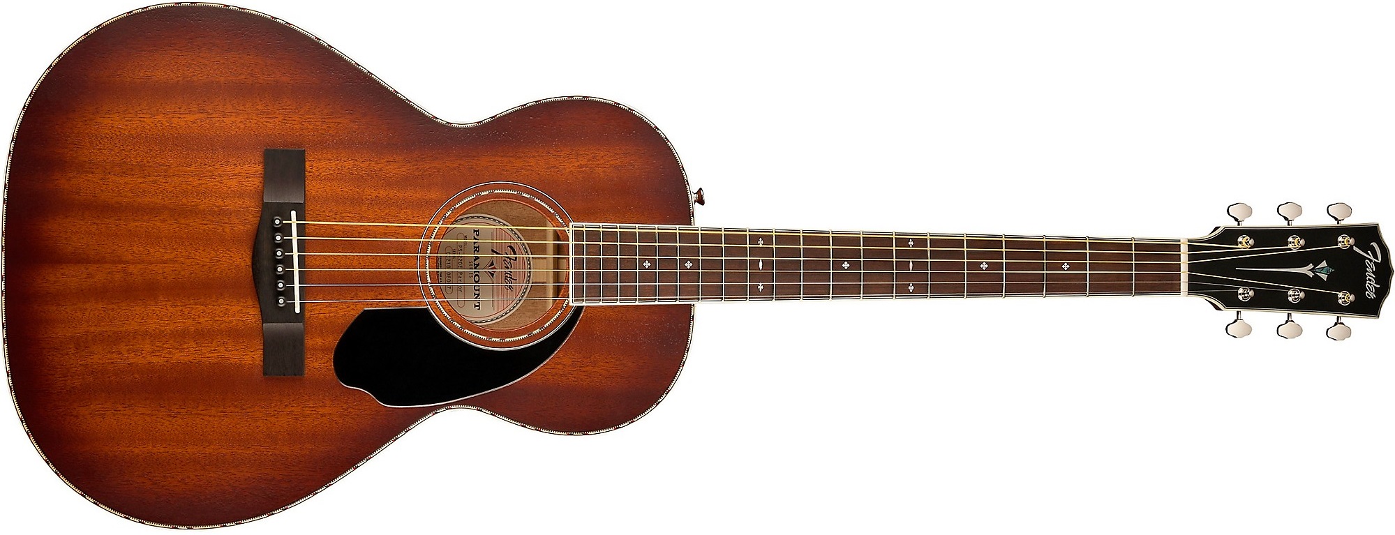 Fender PS-220E Parlor Acoustic-Electric Guitar on a white background