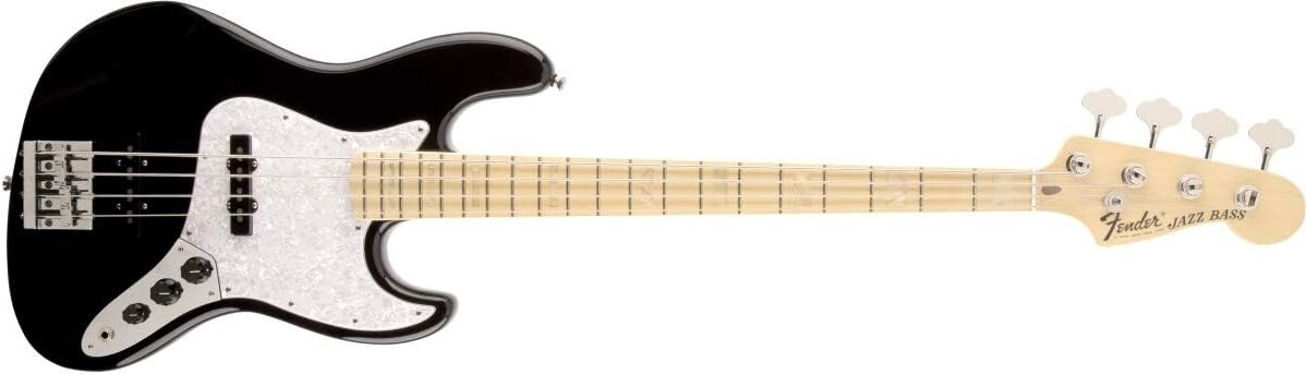 Fender USA Geddy Lee Jazz Bass Guitar on a white background