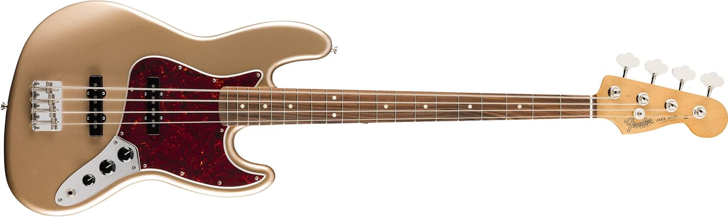 Fender Vintera 60s Jazz Bass Guitar on a white background