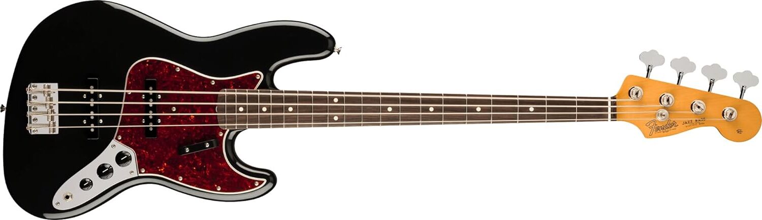 Fender Vintera II 60s Jazz Bass Guitar on a white background