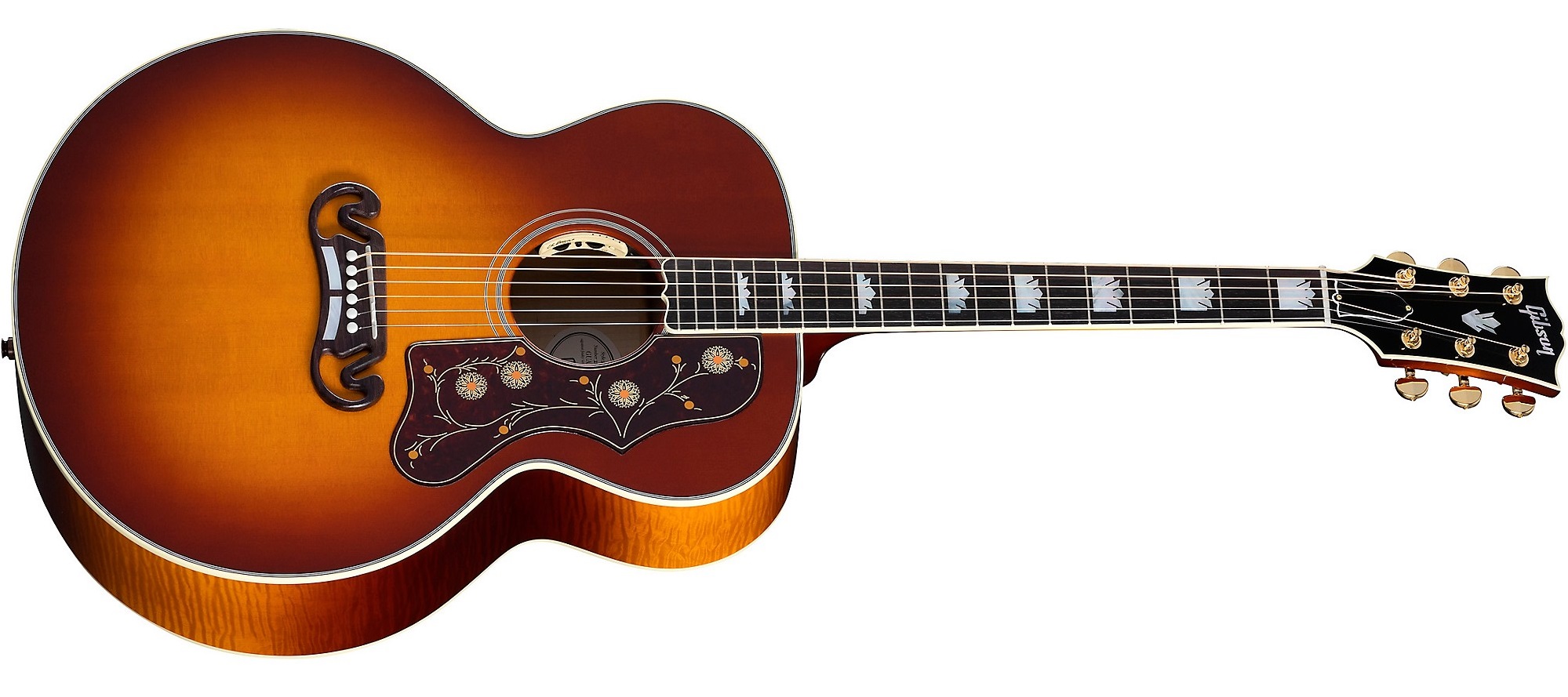 Gibson SJ-200 Acoustic-Electric Guitar on a white background