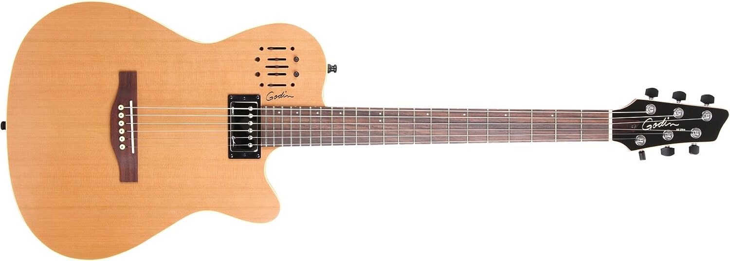 Godin A6 Ultra Natural Electro-Acoustic Guitar  on a white background