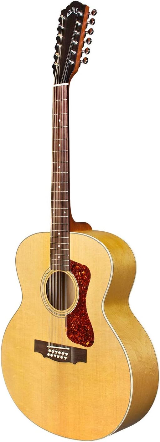 Guild F-2512E Acoustic-Electric Guitar on a white background