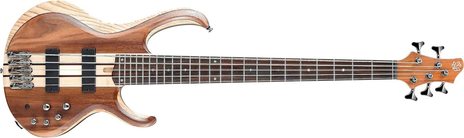 Ibanez BTB745 5-String Electric Bass Guitar on a white background