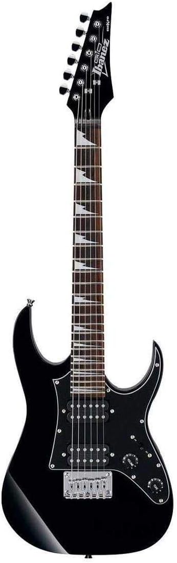 Ibanez GRGM21BKN 3/4 Size Mikro Electric Guitar on a white background