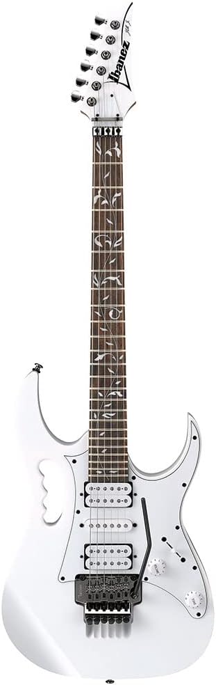 Ibanez JEMJRWH Steve Vai Signature Electric Guitar on a white background