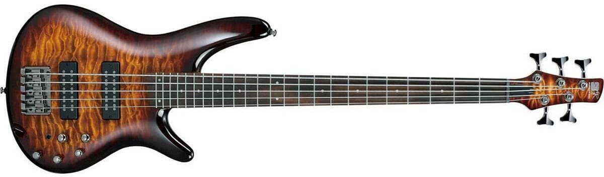 Ibanez SR405EQM Bass Guitar on a white background