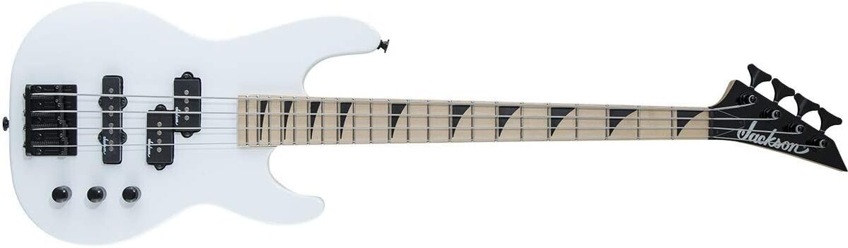 Jackson JS Series Concert Bass Minion JS1X Bass Guitar on a white background