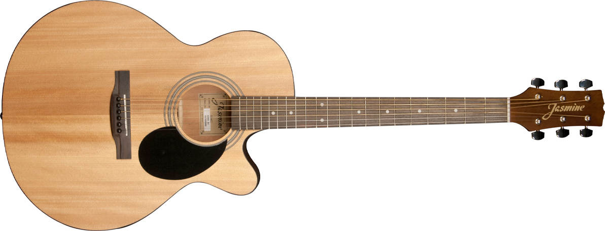 Jasmine S-34C Cutaway Acoustic Guitar on a white background