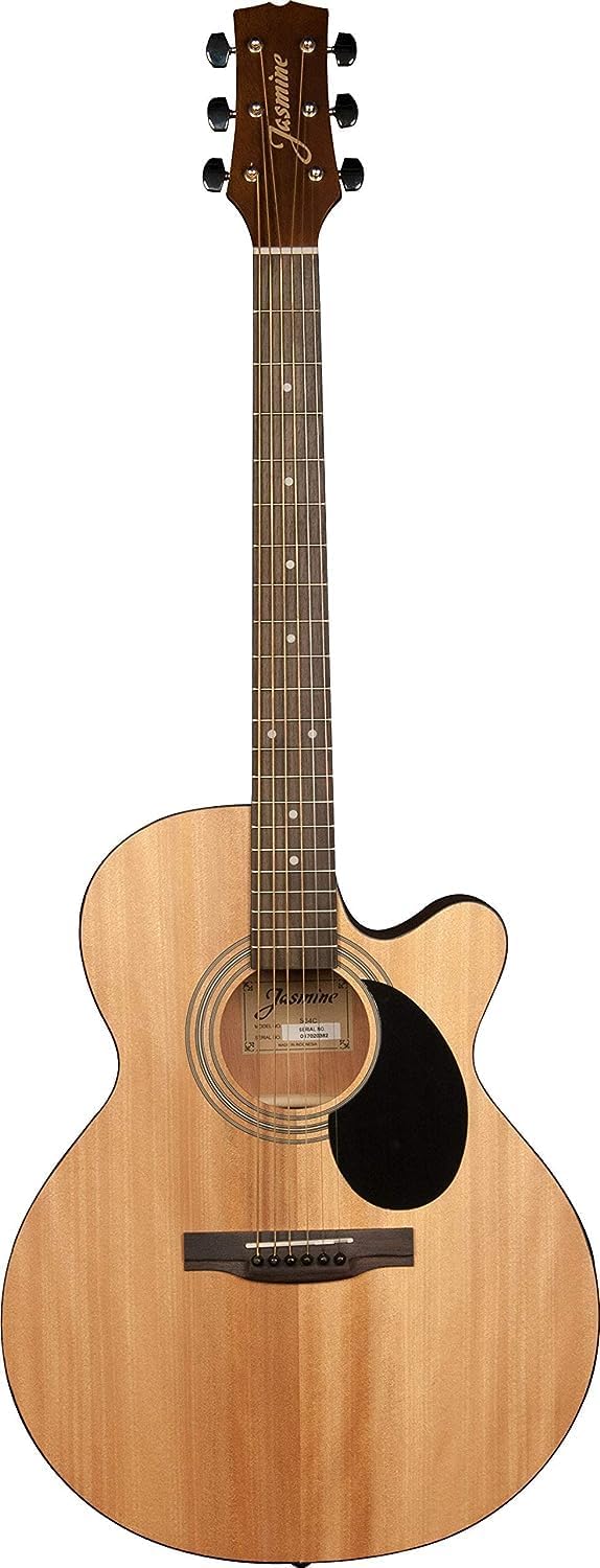 Jasmine S34C NEX  Acoustic Guitar on a white background