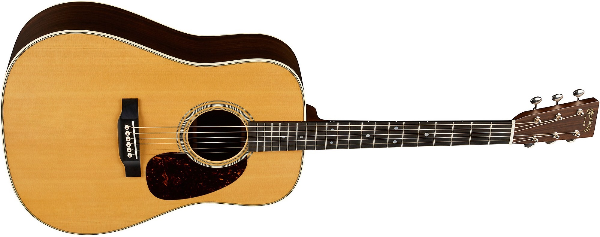 Martin D-28 Acoustic Guitar on a white background