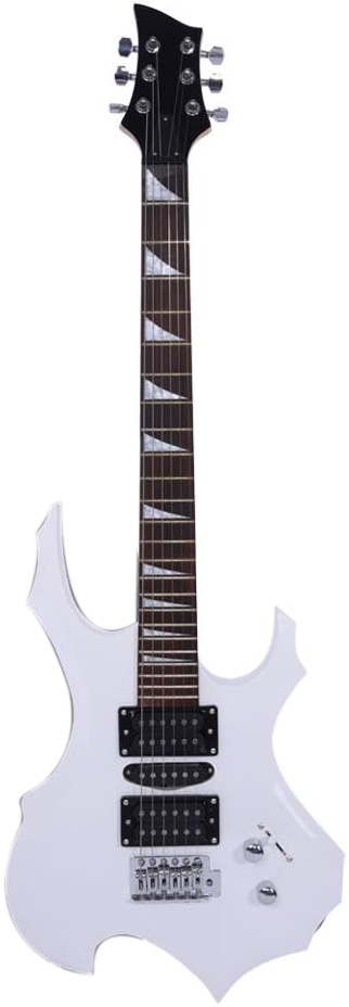 Novice Flame Shaped Electric Guitar on a white background