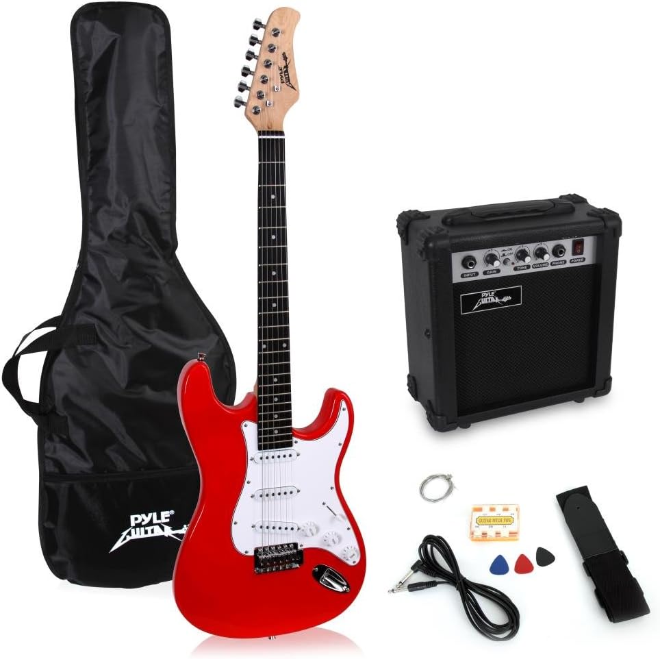PylePro Full Size Electric Guitar Package on a white background