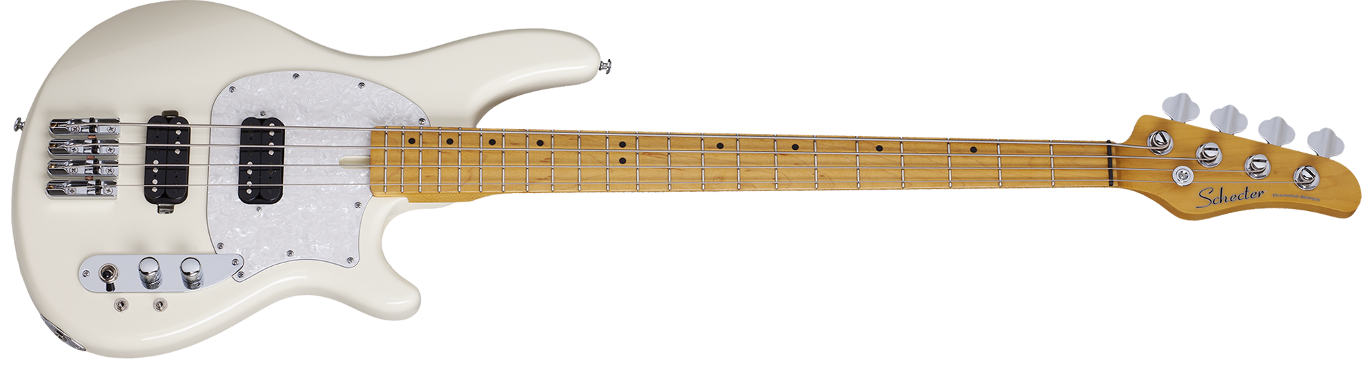 Schecter CV-4 Bass Guitar on a white background