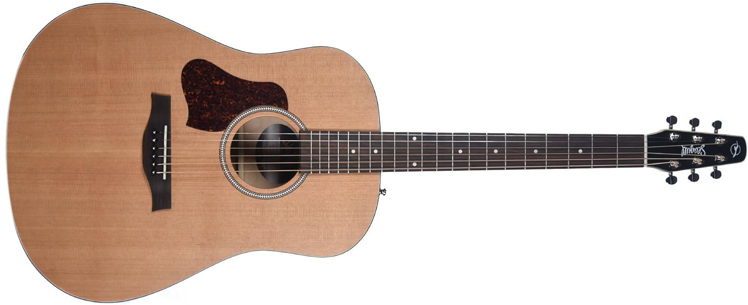 Seagull S6 Original Left-Handed Acoustic Guitar on a white background