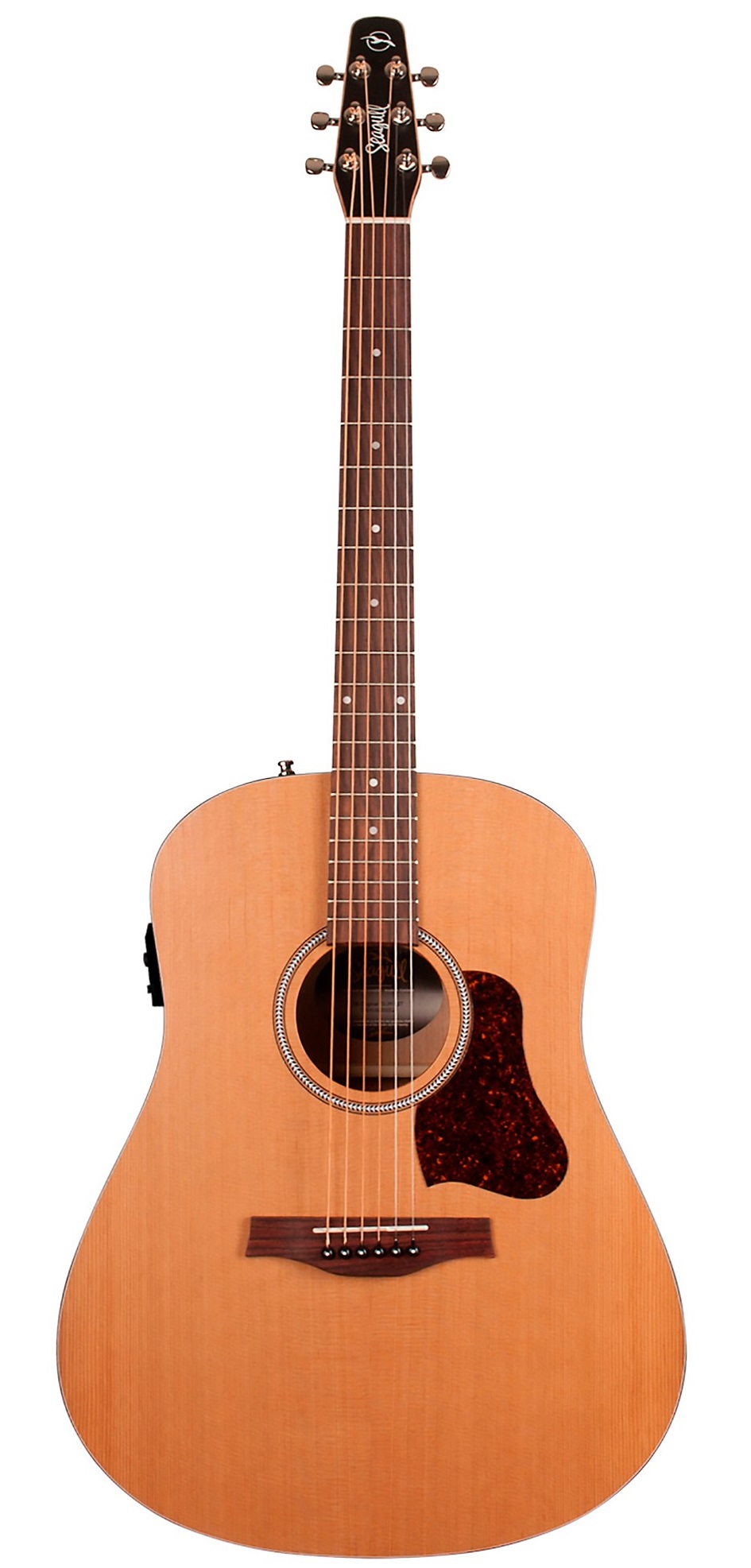 Seagull S6 Cedar Original Slim Acoustic Guitar on a white background