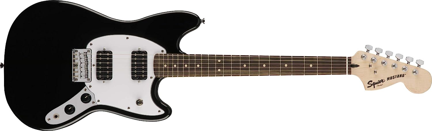 Squier Bullet Mustang HH Electric Guitar on a white background