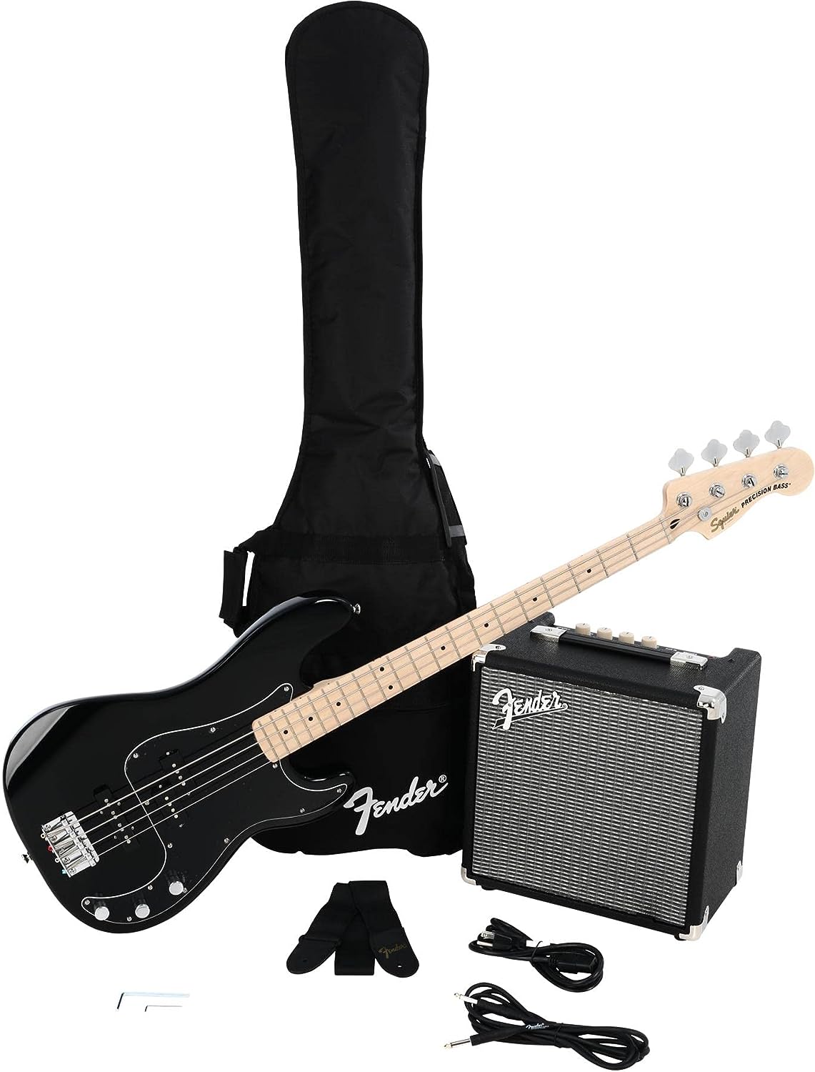 Squier by Fender Precision Bass Guitar Kit on a white background