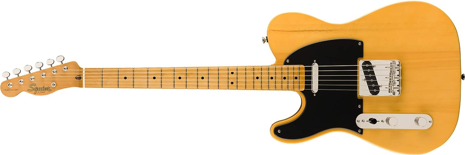 Squier Classic Vibe 50s Telecaster Left-Handed Electric Guitar on a white background