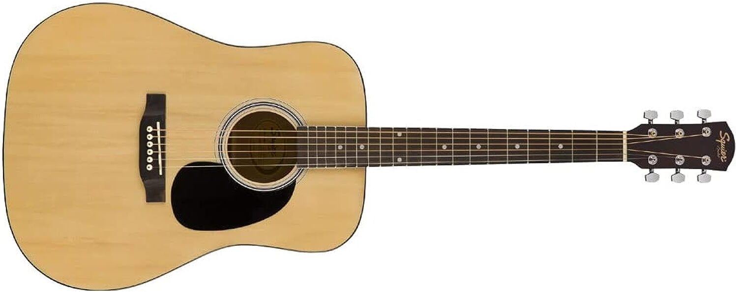 Squier SA-150 Dreadnought Acoustic Guitar on a white background