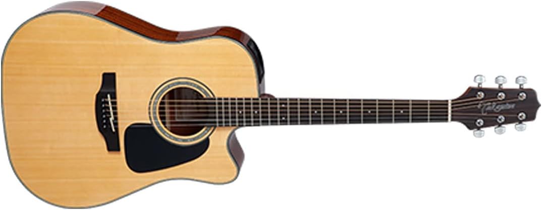 Takamine GD30CE-NAT Dreadnought Cutaway Acoustic-Electric Guitar on a white background