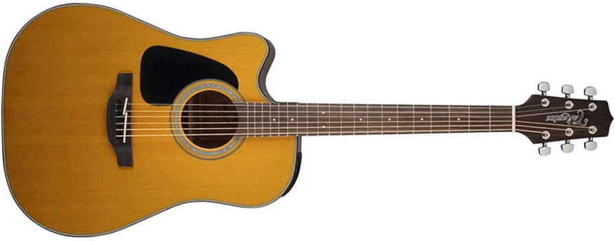 Takamine GD30CELH Left-Handed Acoustic-Electric Guitar on a white background