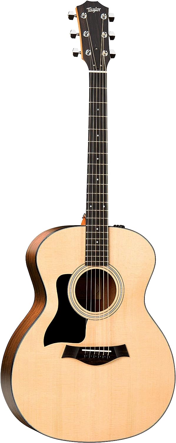 Taylor 114e Left-Handed Acoustic-Electric Guitar on a white background
