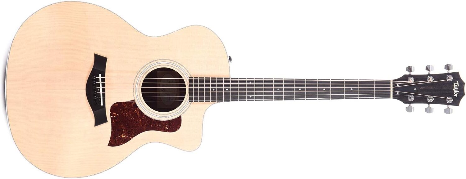 Taylor 214ce Grand Auditorium Acoustic Guitar on a white background