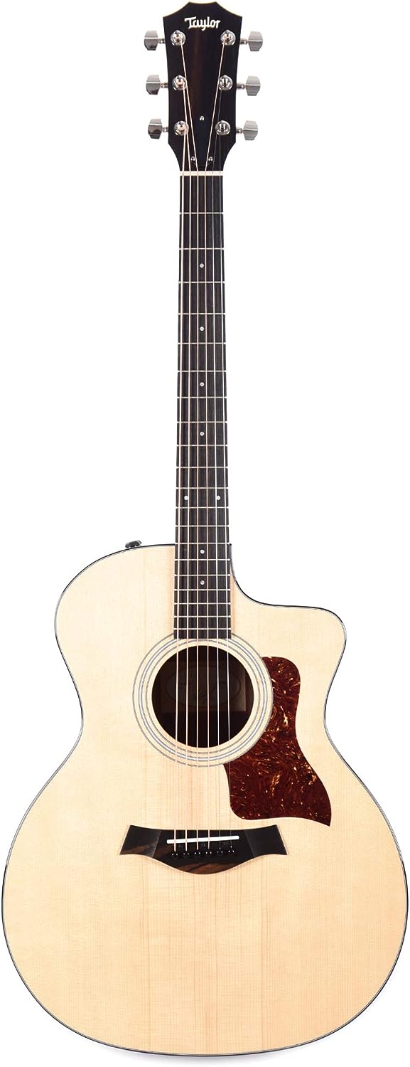 Taylor 214ce Plus Grand Auditorium Acoustic-Electric Guitar on a white background