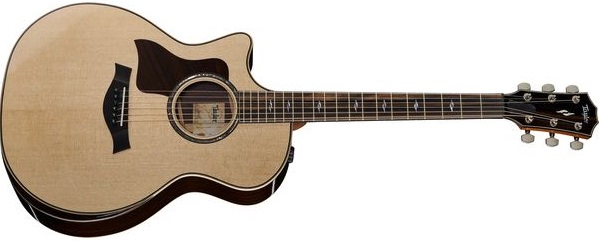 Taylor 814ce Left-Handed Acoustic-Electric Guitar on a white background