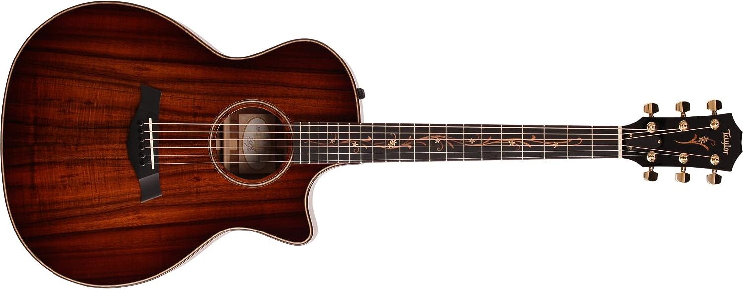 Taylor Koa Series K24ce Grand Auditorium Acoustic-Electric on a white background