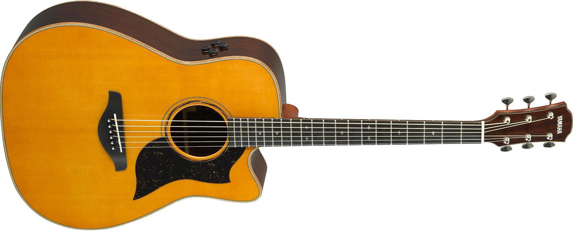 Yamaha A5R ARE Dreadnought Acoustic-Electric Guitar on a white background