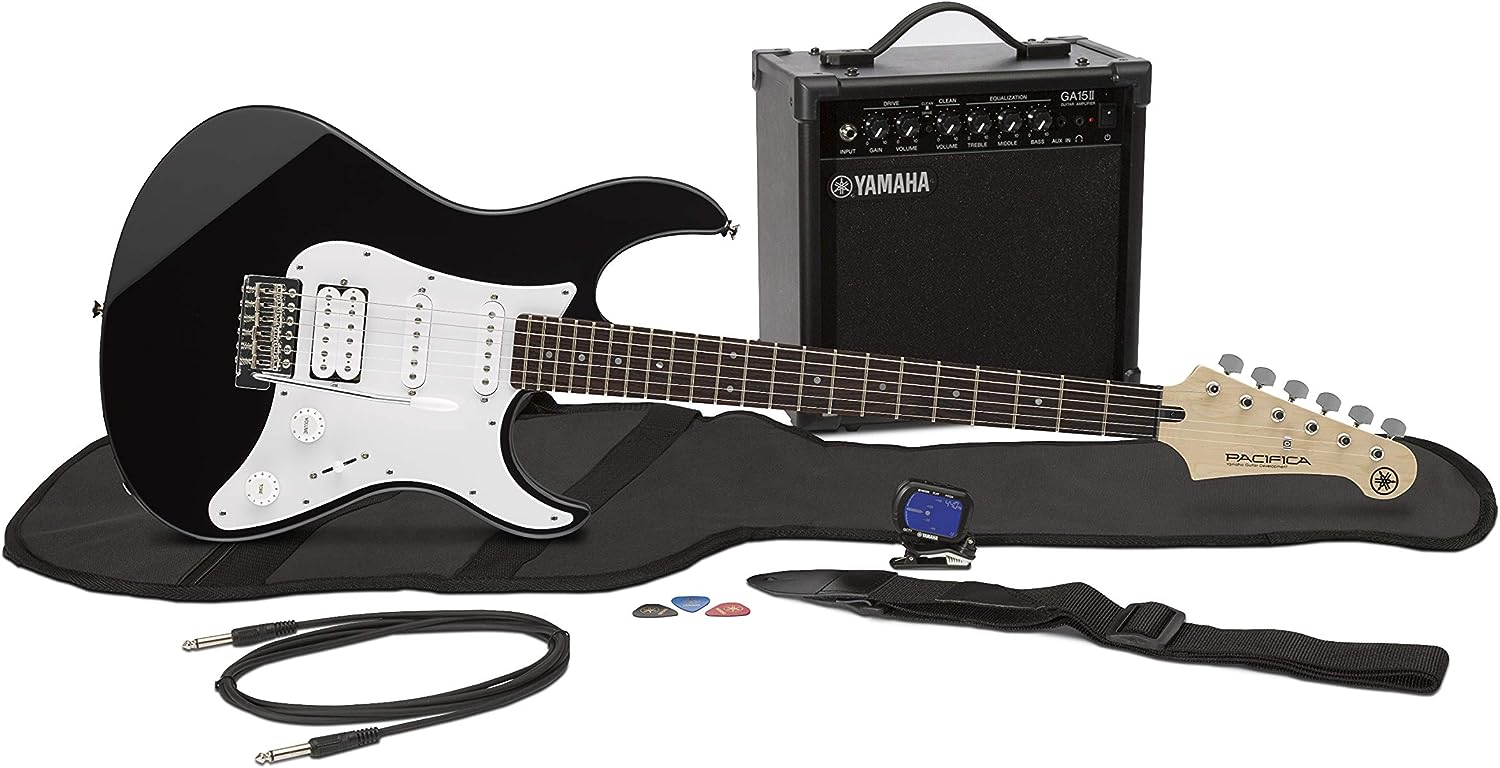 Yamaha GigMaker EG Electric Guitar Pack with Amplifier on a white background