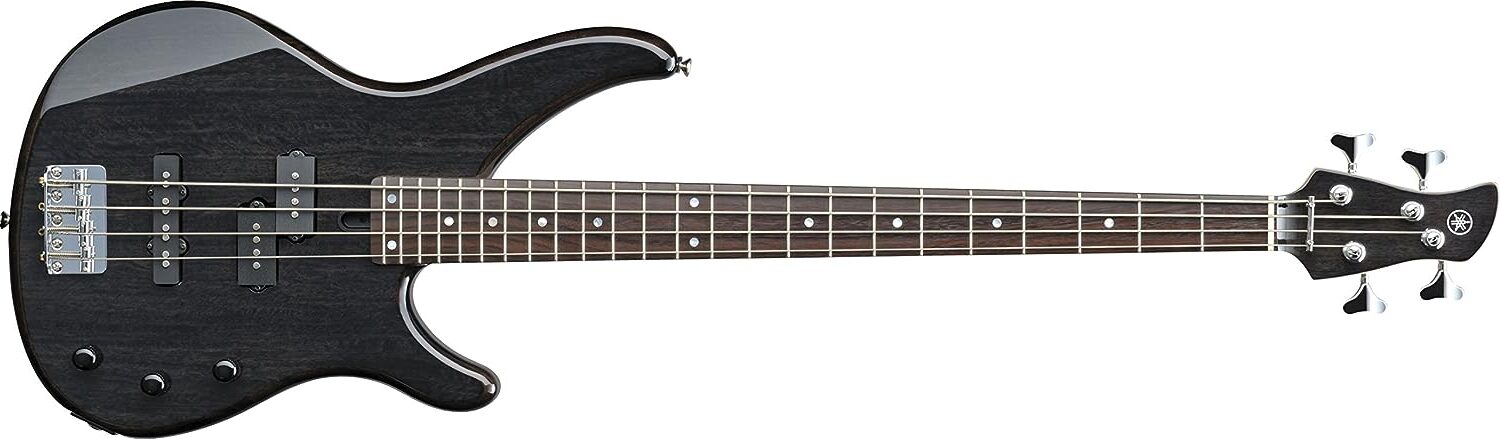 Yamaha TRBX174EW Bass Guitar on a white background