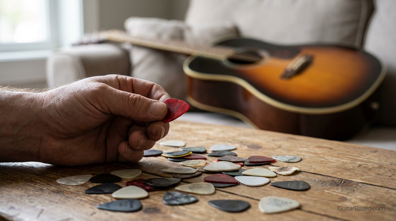 Thinner Picks for Light Playing