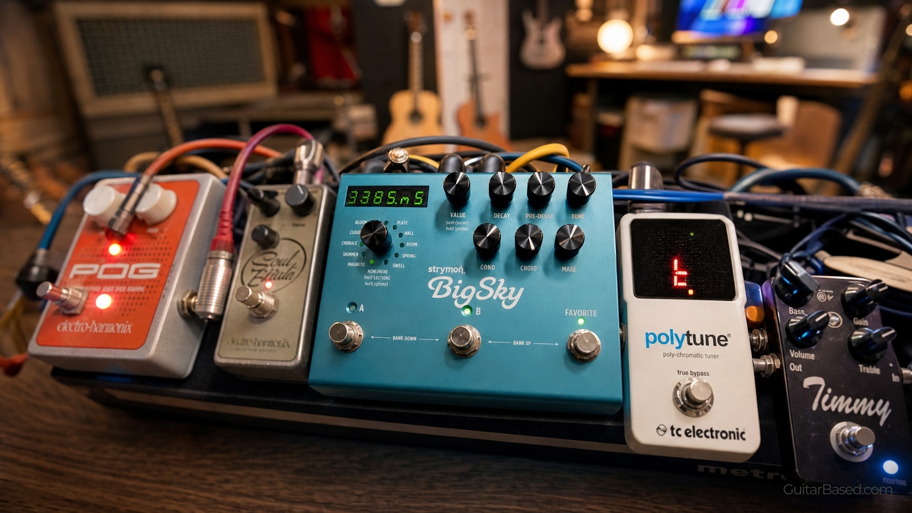 Reverb Pedal For Depth And Space